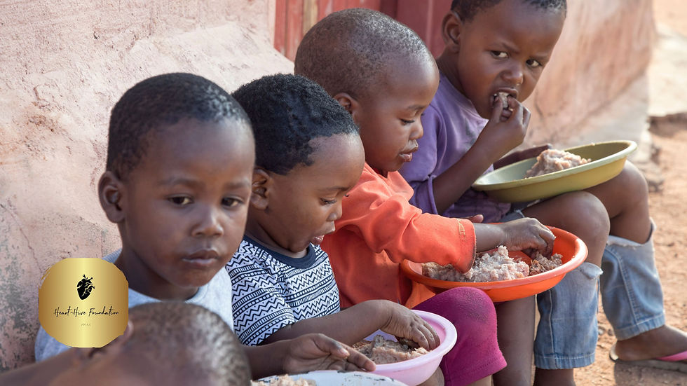 hungry African kids