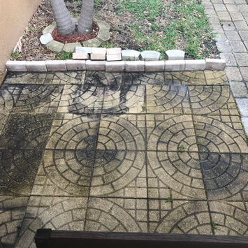 Pavers before application