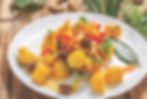 BACALHAU COM BATATINHAS E PIMENTÕES ASSADOS