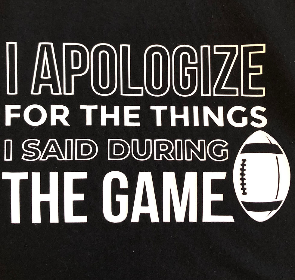 I Apologize Game Day T-Shirt - Size Medium