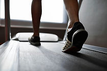 Treadmill Walking Closeup