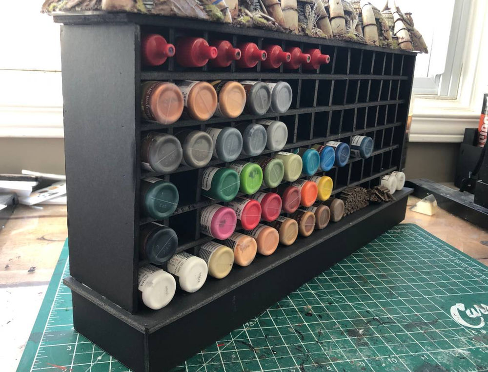 DIY Miniature Paint Rack