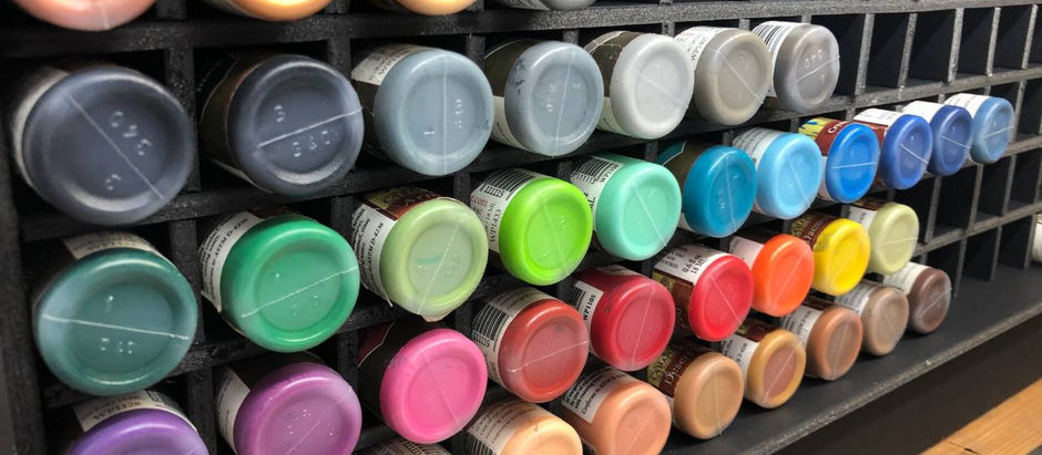 DIY Miniature Paint Rack