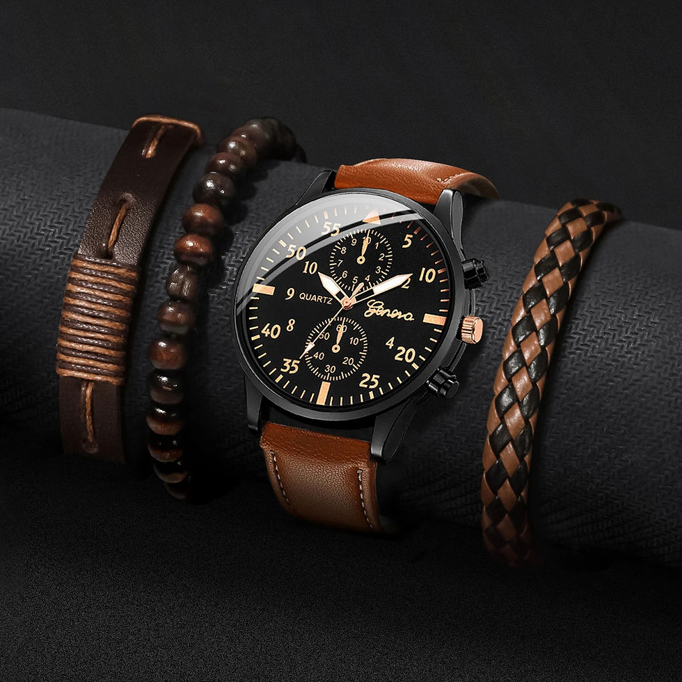 Thumbnail: Men’s Watch & Bracelet Set