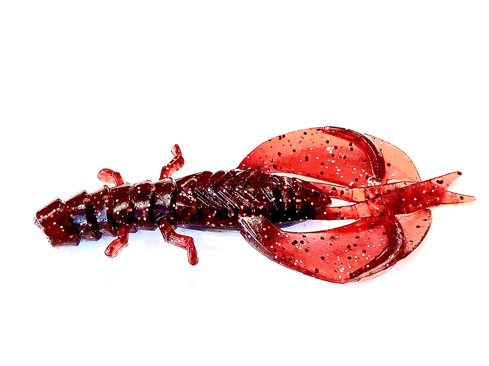 3.5" Hell Craw in Red Rage