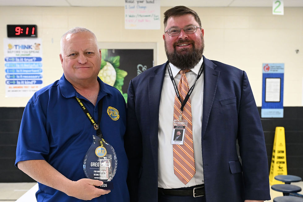 Retiring PIE Director Greg Yates and Superintendent Dustin Howard