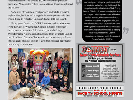 CCPS Board Report July 2025