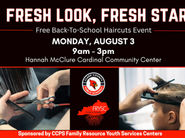 Fresh Look, Fresh Start: Students to get free haircuts before school starts