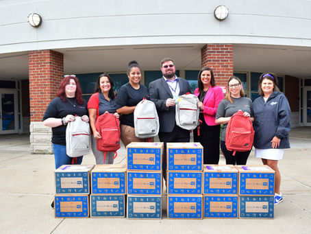 Shearer chosen for backpack donation
