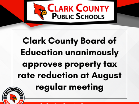 Board of Education approves property tax rate reduction