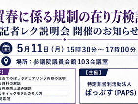 「売買春に係る規制の在り方検討会」に関する説明会