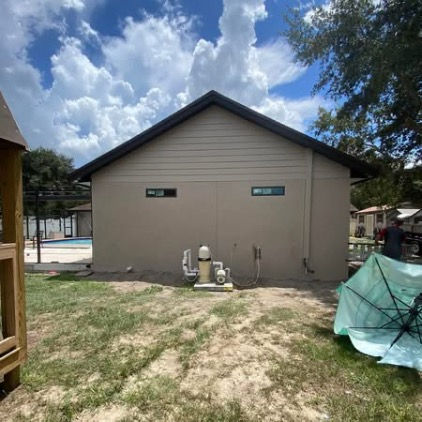 Completed Exterior Wall for Home Room Addition