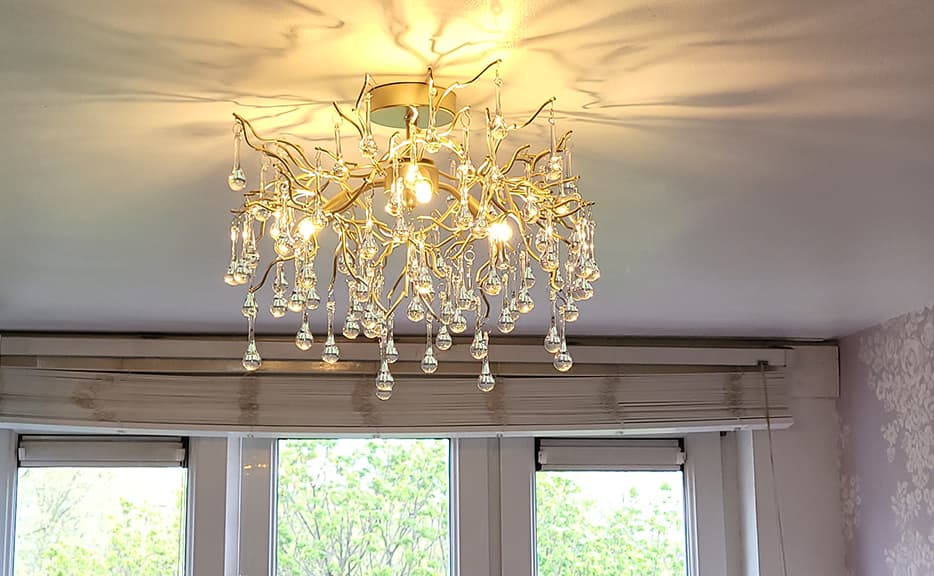 Pendant lighting installation in a North London home