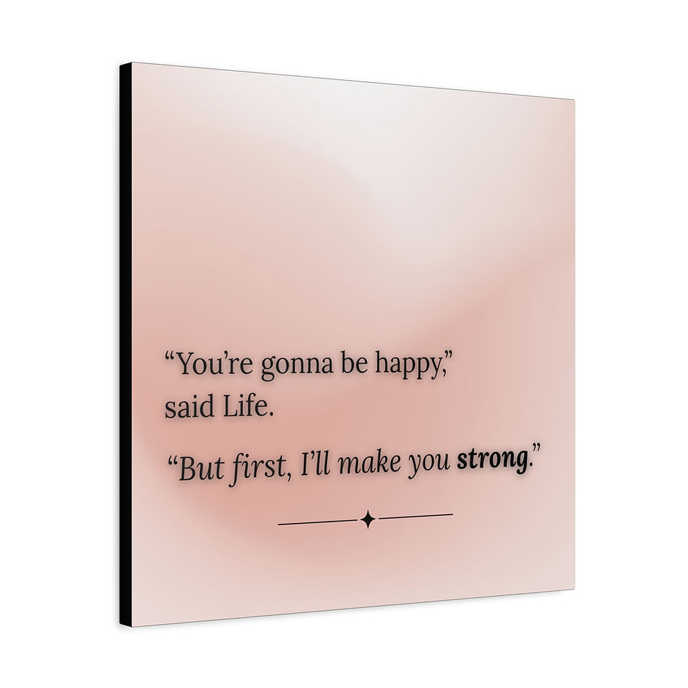 Thumbnail: Inspirational Strength Quote – You’ll Be Strong Before You’re Happy
