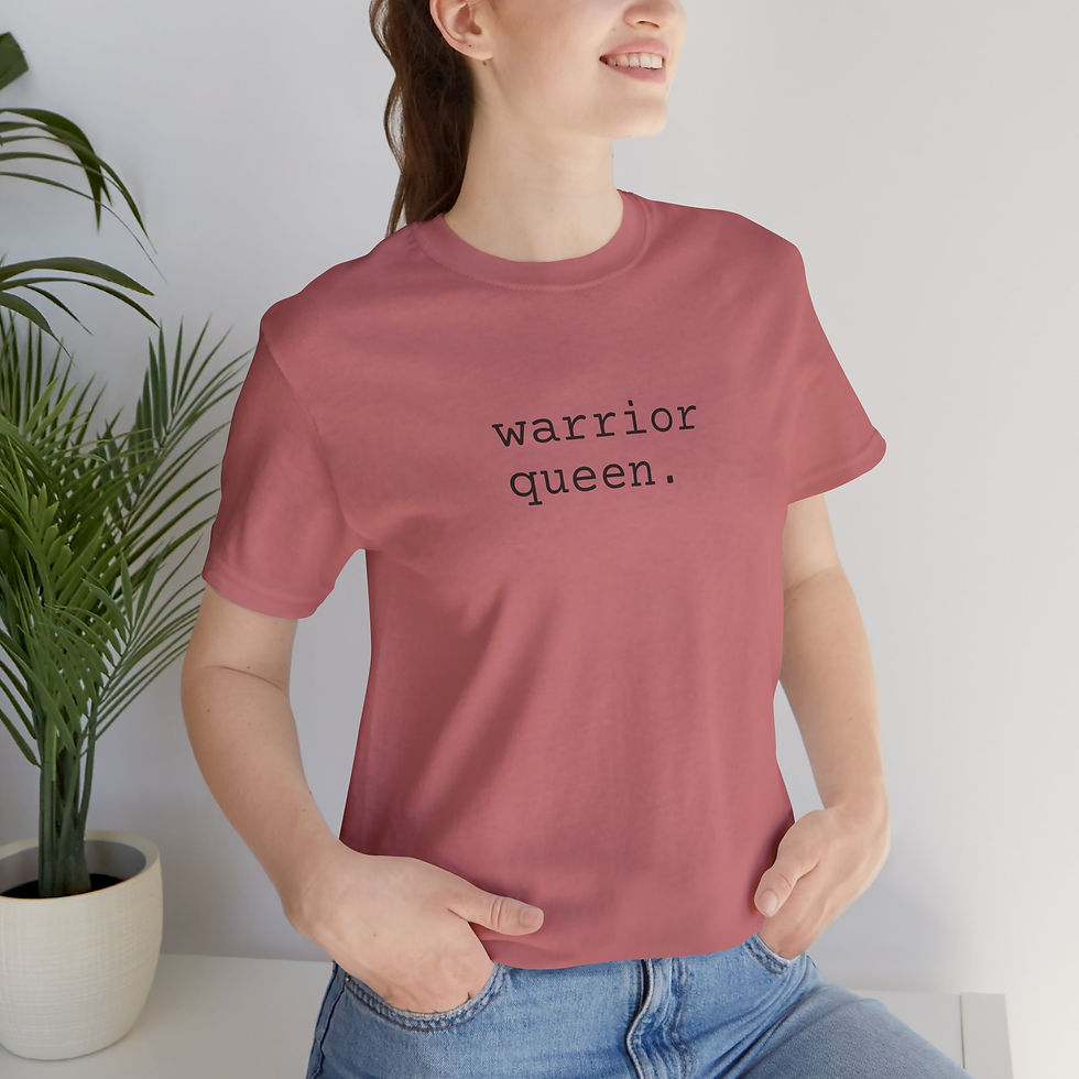 Thumbnail: Warrior Queen Ladies Tee - Empowering Graphic T-Shirt for Confident Women