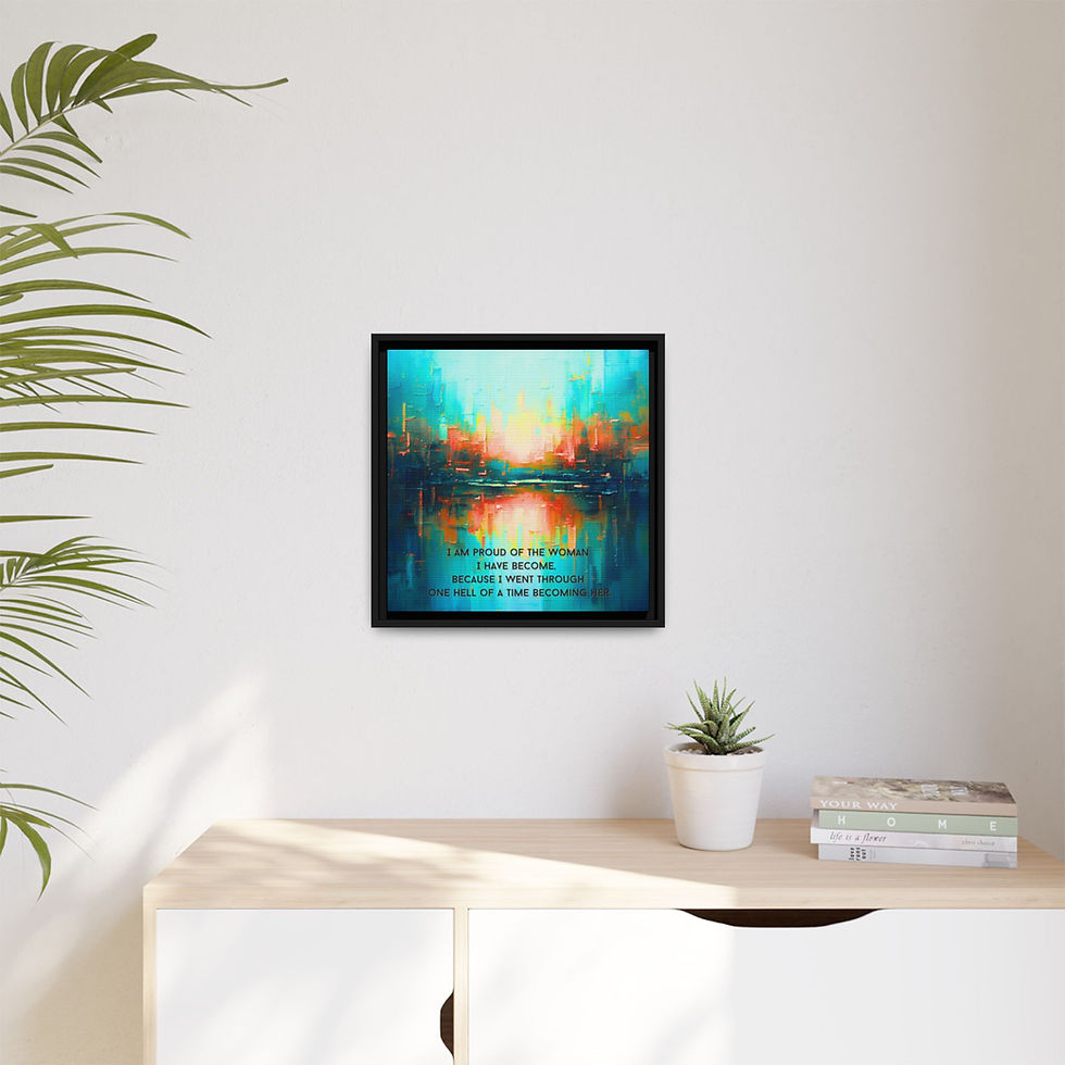 Thumbnail: She Emerges- framed abstract art print