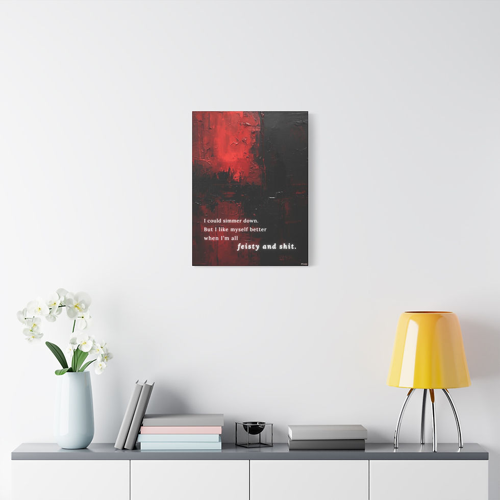 Thumbnail: Feisty and Shit- Canvas Wall Art