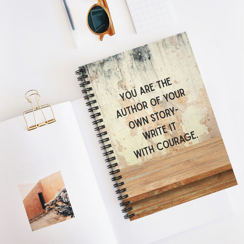 Thumbnail: "You are the Author" lined journal