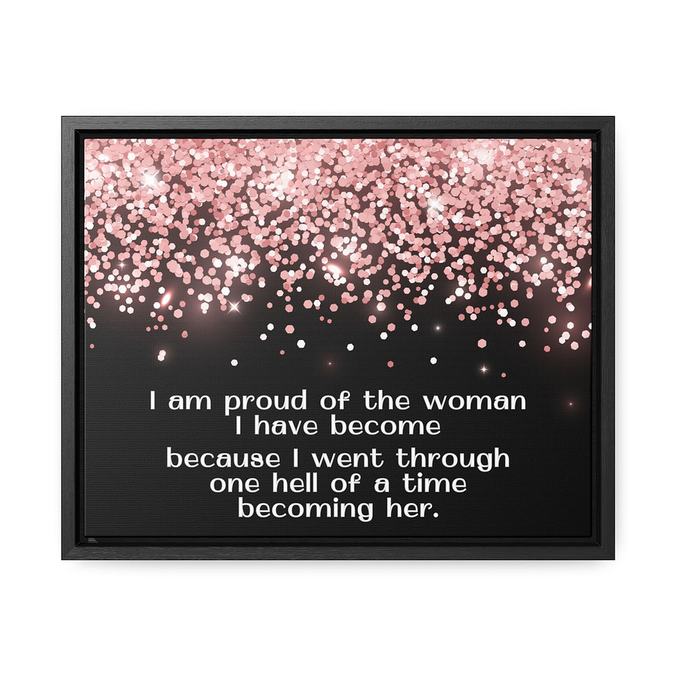 "I am Proud" Framed Gallery Canvas Wrap