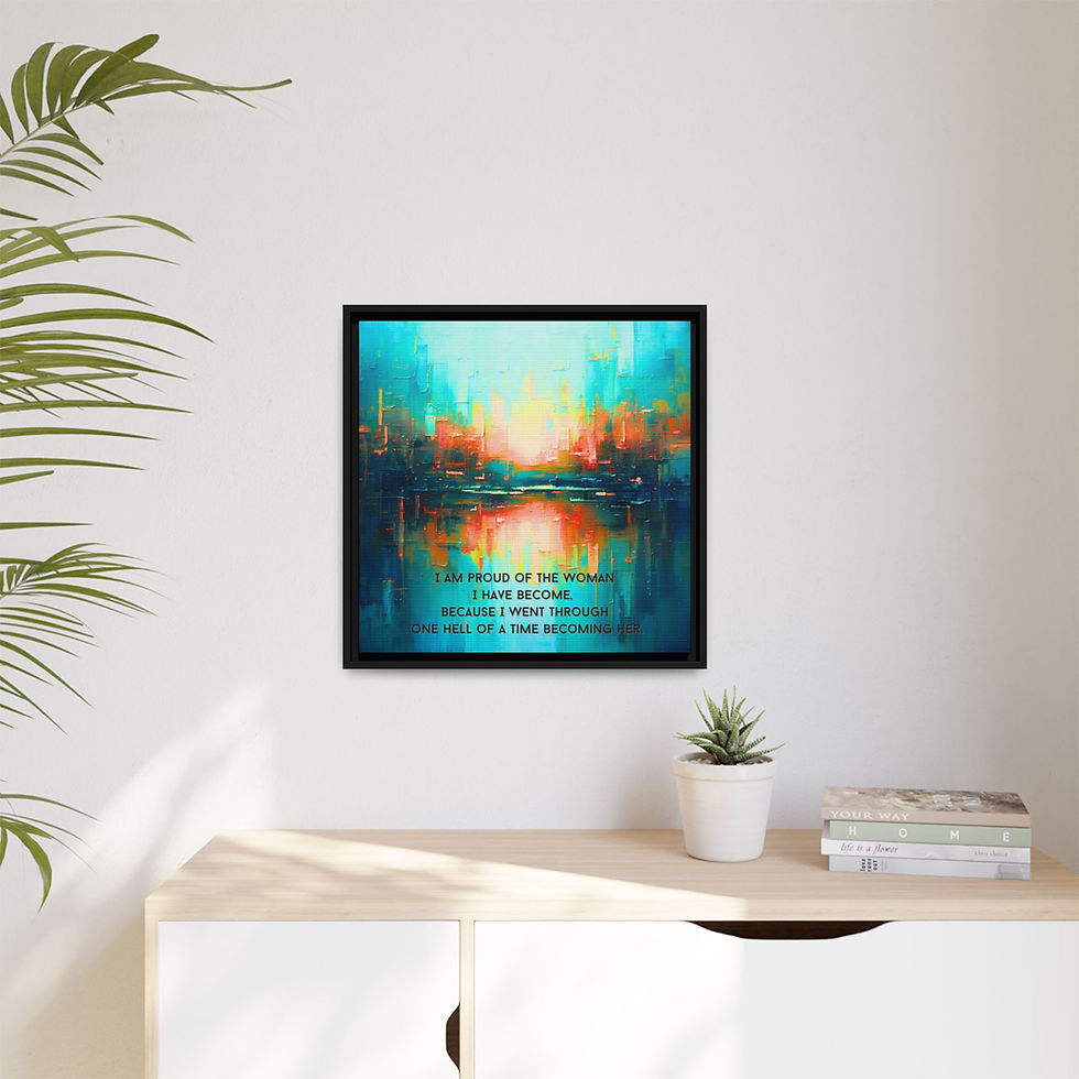 Thumbnail: She Emerges- framed abstract art print