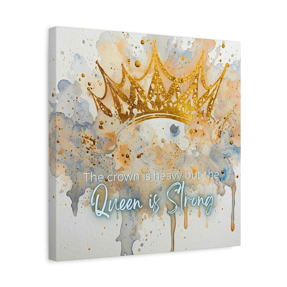 Thumbnail: The Queen Is Strong - Stretched Canvas Wall Art