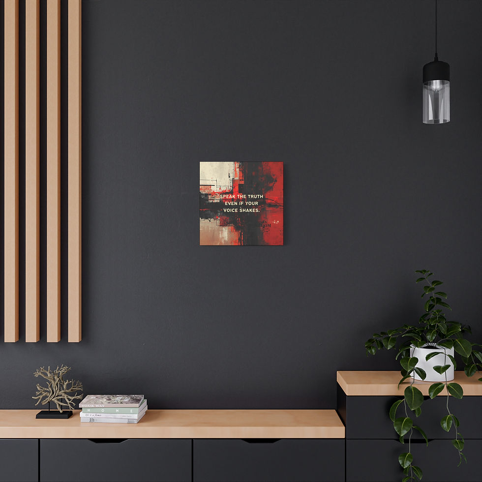 Thumbnail: Even If Your Voice Shakes – Motivational Wall Art