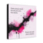 Thumbnail: Magenta Ink Splatter quote canvas | Some people will think you are too much