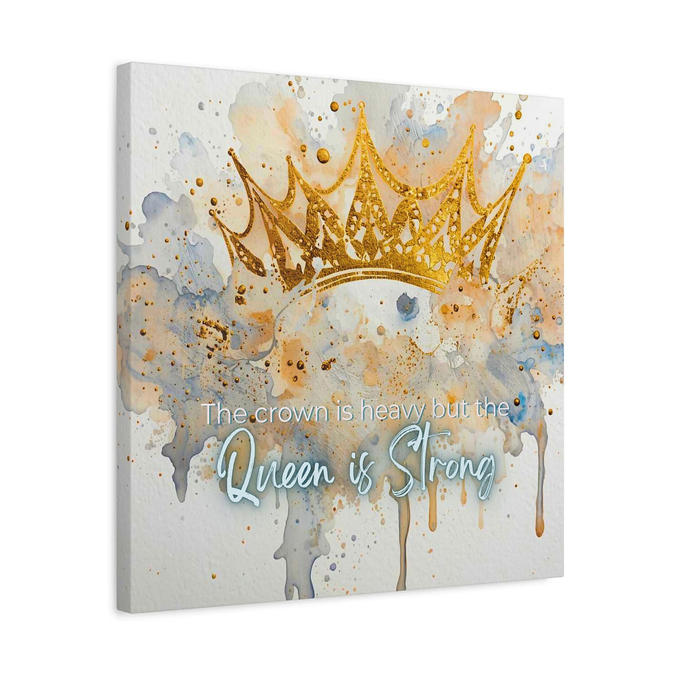 Thumbnail: The Queen Is Strong - Stretched Canvas Wall Art