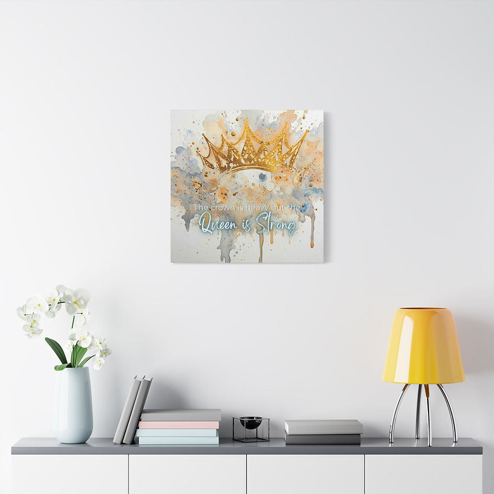 Thumbnail: The Queen Is Strong - Stretched Canvas Wall Art
