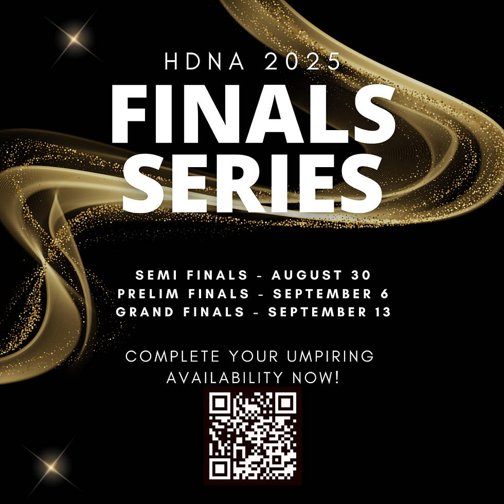 Umpire Availability for Finals Series