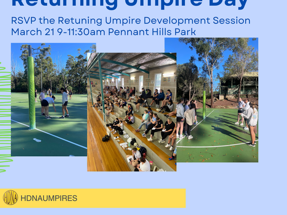 2026 Returning Umpire Day