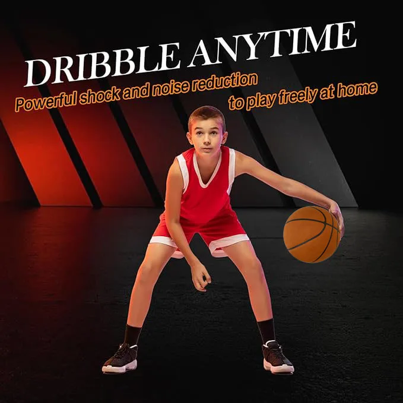 Thumbnail: Grooved Silent Basketball 29.5''/27.9''Foam Basketball Indoor Training Silent Ba