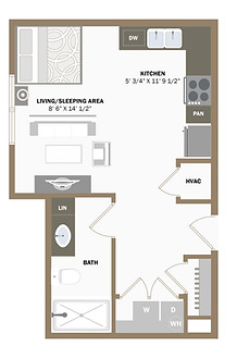 100 Labor Downtown Apartments | Floor Plans - Labour And Federal Apartments Downtown