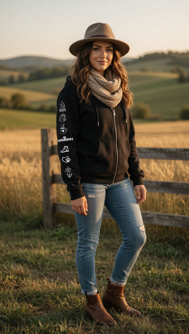 Miniaturbild: NINA Zipperjacke „HOAMAT“