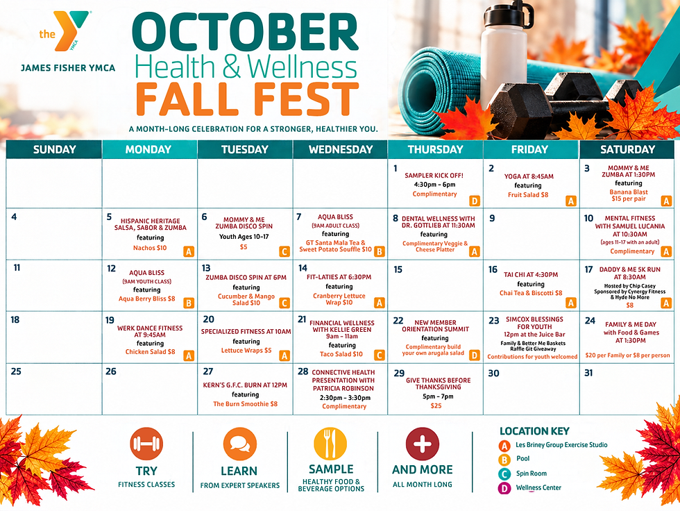 Fisher Oct Fall Fest Calendar