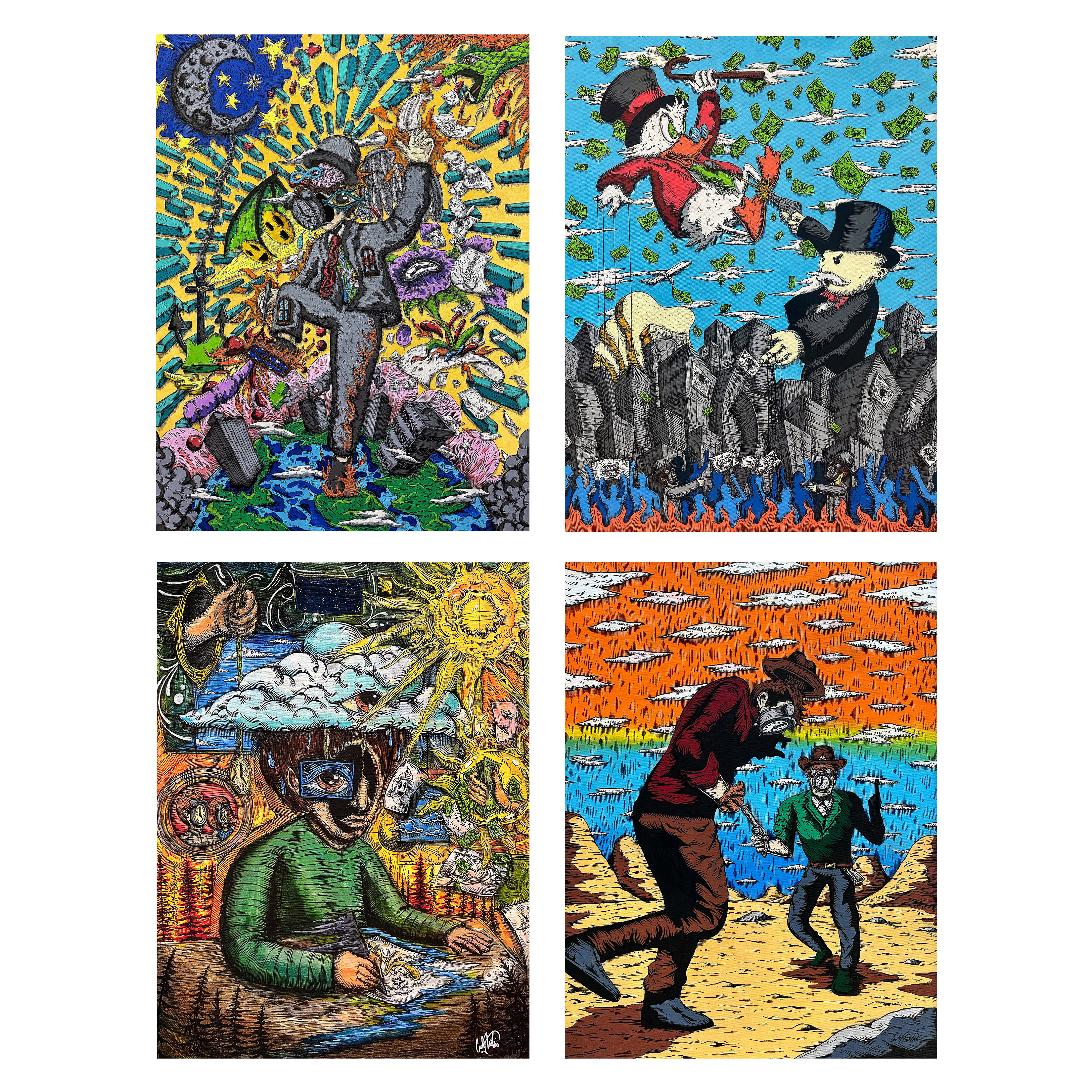 Set of 4 Prints (Signed & numbered /50)