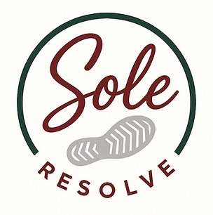 Sole Resolve Logo for a Brisbane based Pedorthics business offering Custom Footwear Solutions for foot problems
