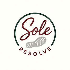Sole Resolve Logo for a Brisbane based Pedorthics business offering Custom Footwear Solutions for foot problems