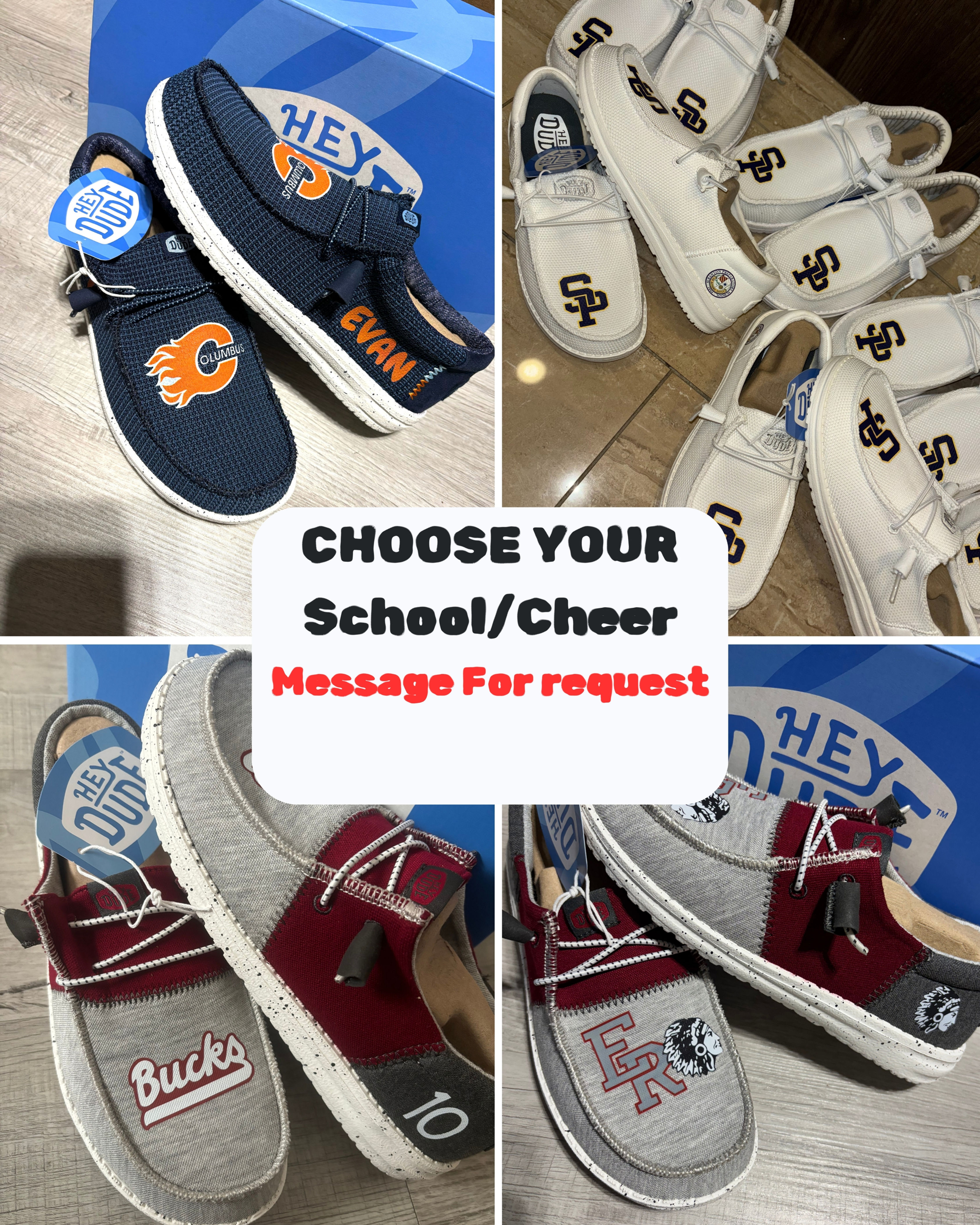 Custom Personalized School,Cheer,Football,Band Team Hey dudes