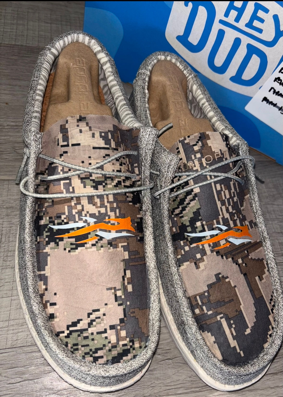 Custom Personalized Sitka Open Country Hey dudes