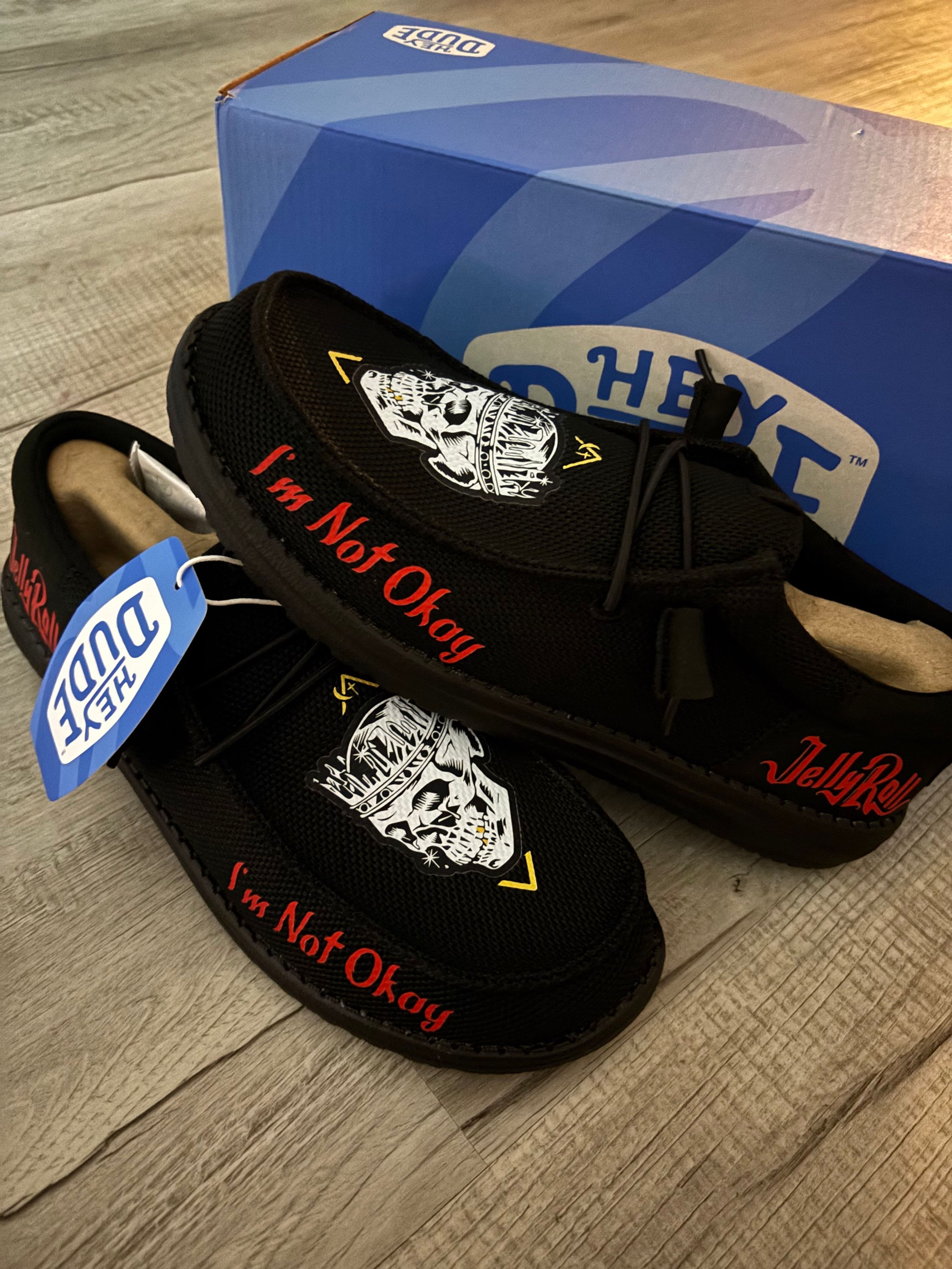 Custom Jelly Roll “IM NOT OK” Hey Dudes