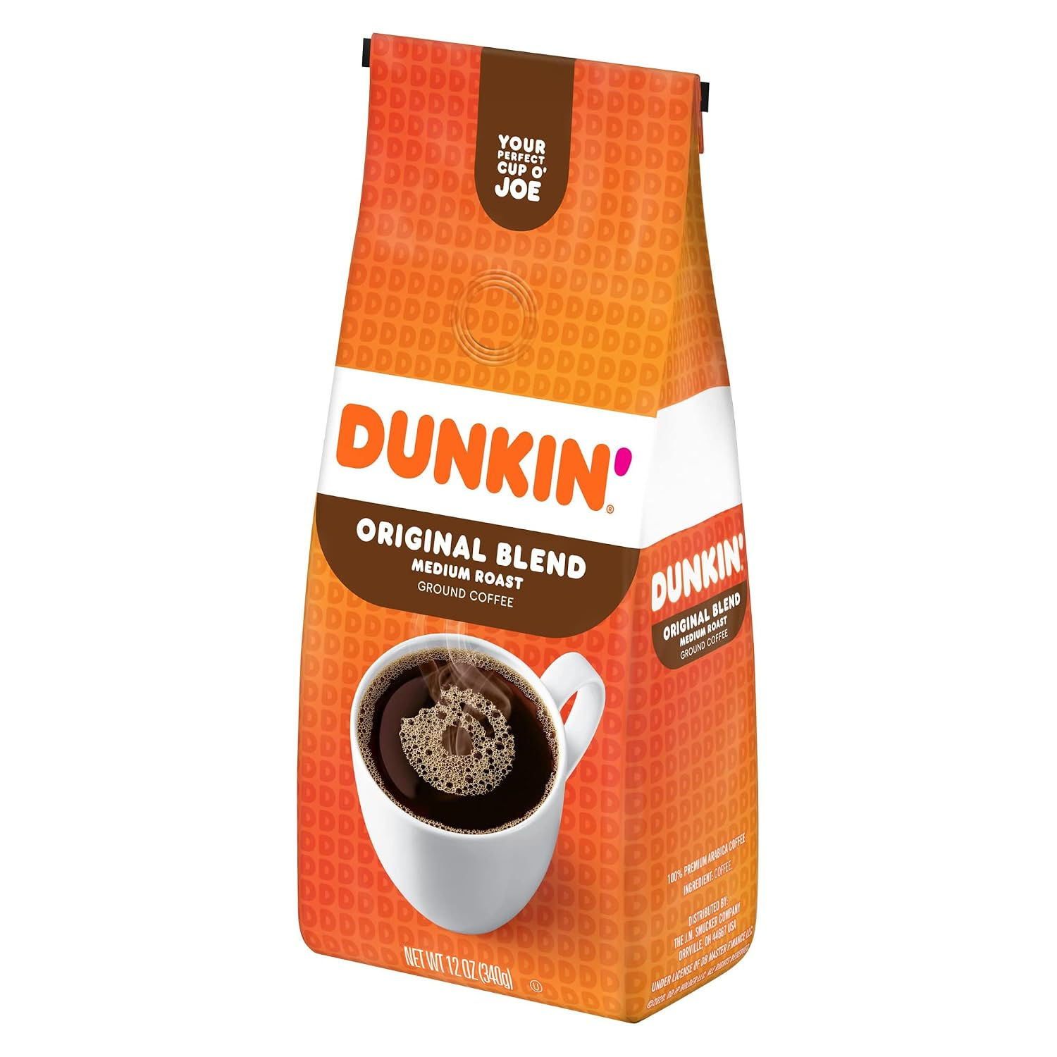 Dunkin’ Original Blend Medium Roast Ground Coffee, 12 Oz. Bag