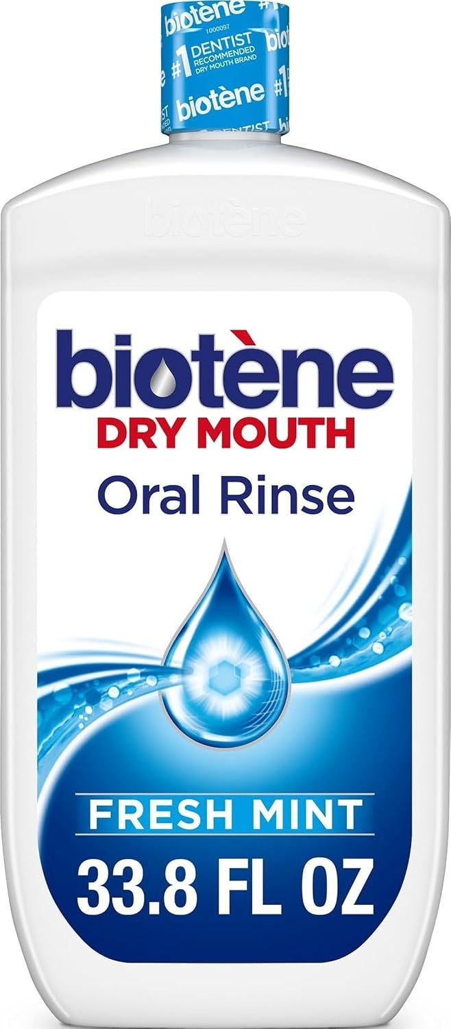 Biotene Oral Rinse Mouthwash for Dry Mouth, 33.8 fl oz | Breath Freshener and Dr
