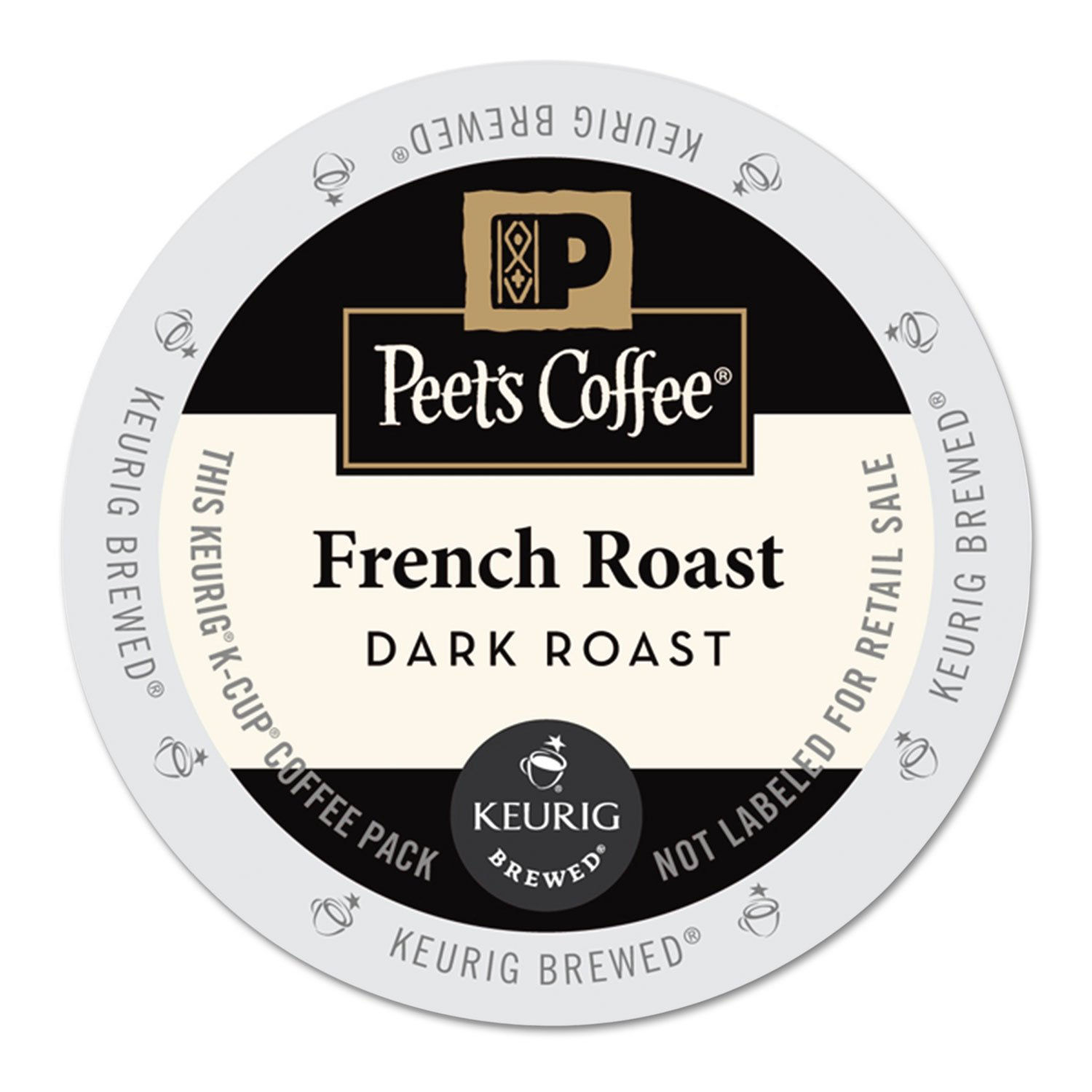 Peet's Coffee French Roast, Dark Roast, 22 Count Single Serve K-Cup Coffee Pods