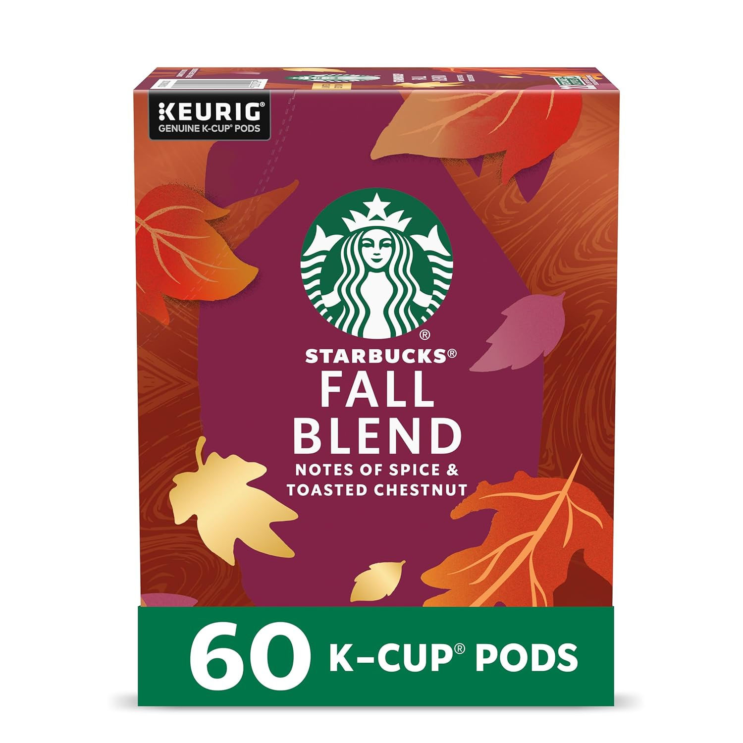 Starbucks K-Cup Coffee Pods, Medium Roast Coffee for Keurig Coffee Makers, Fall