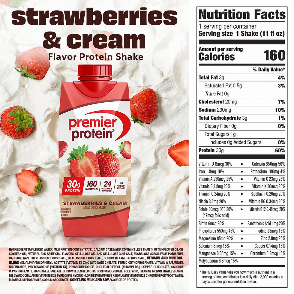 Miniature : Premier Protein Shake, Strawberries & Cream, 12 Pack, 11 oz