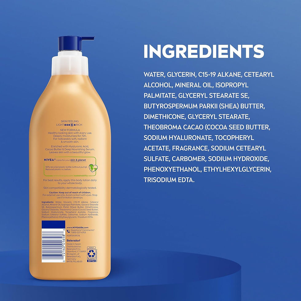 Miniature : NIVEA Cocoa Butter Body Lotion for Dry Skin with Hyaluronic Acid, 16.9 Oz