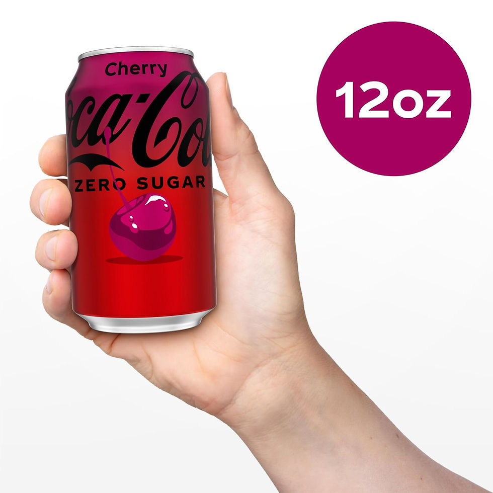 Miniature : Coca-Cola Zero Sugar Cherry Soda Fridge Pack Cans, 12 fl oz, 12 Pack | Carbonate