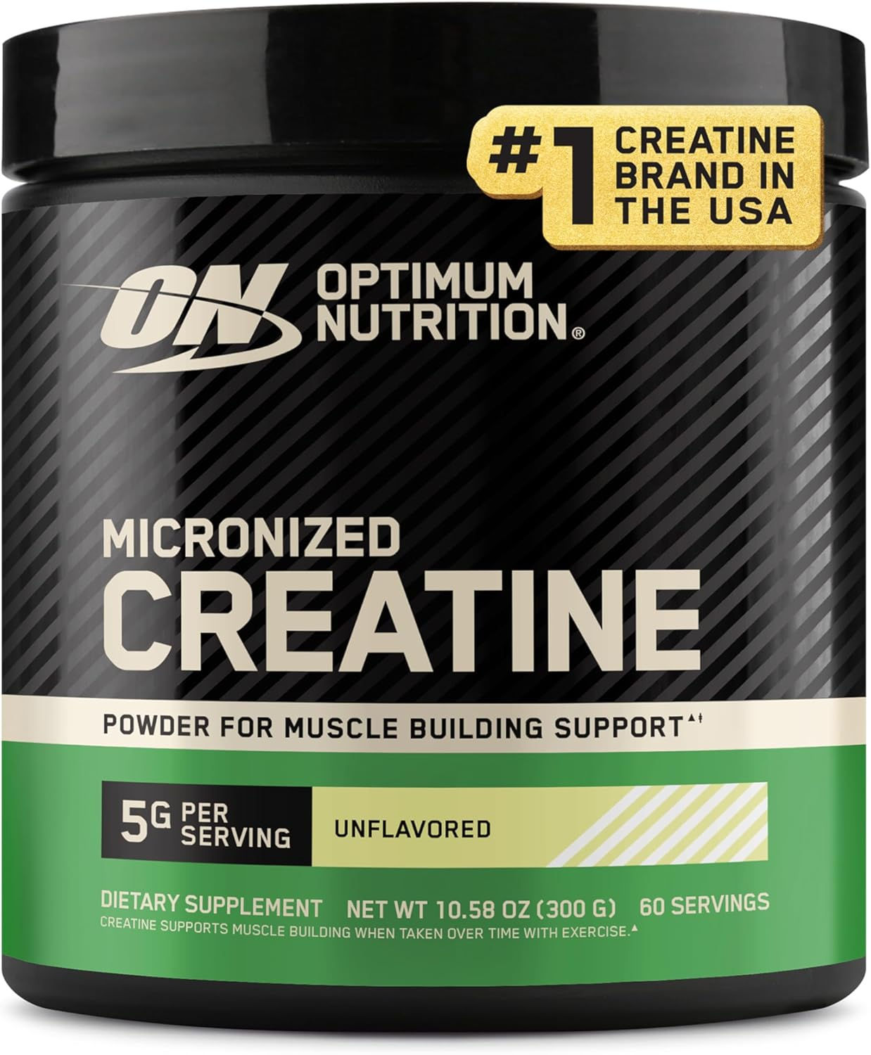 Optimum Nutrition Creatine, Micronized Creatine Monohydrate Powder, Supports Str
