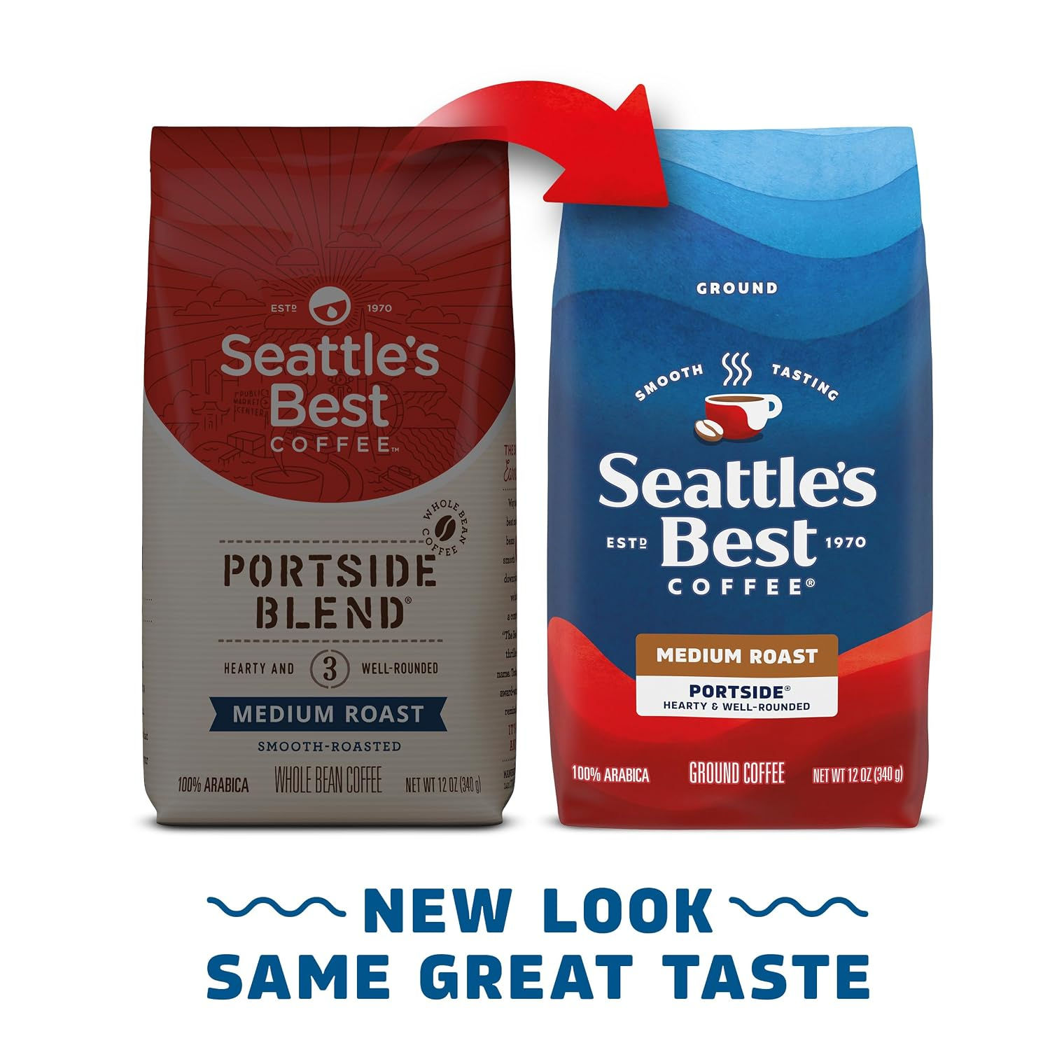 Seattle's Best Coffee Portside Blend Medium Roast Ground Coffee, 12 oz Bag | Ara